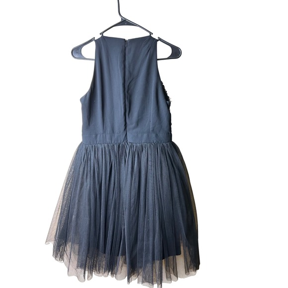 Little Mistress London Sequin‎ Top Tulle Party Dress Sleeveless Petite US 8 - Picture 2 of 6